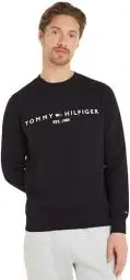 Produktbild: Tommy Hilfiger Herren Sweatshirt Tommy Logo ohne Kapuze, Schwarz (Black), M