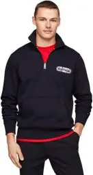 Produktbild: Tommy Hilfiger HILFIGER TRACK GRAPHIC HALF ZIP Halber Reißverschluss Herren, Blau (Desert Sky), S
