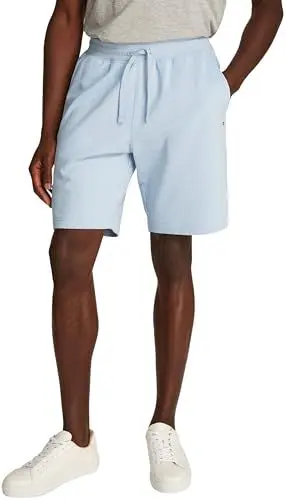 Produktbild: Tommy Hilfiger Herren Sweatshorts Essential Terry aus Baumwolle, Blau (Breezy Blue), XXL