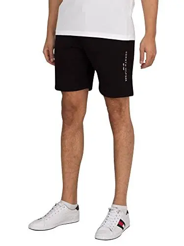 Produktbild: Tommy Hilfiger Herren Sweatshorts Tommy Logo Kurz, Schwarz (Black), L