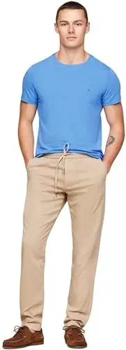 Produktbild: Tommy Hilfiger STRETCH SLIM FIT TEE Kurzarm T-Shirts Herren, Blau (Blue Spell), XS