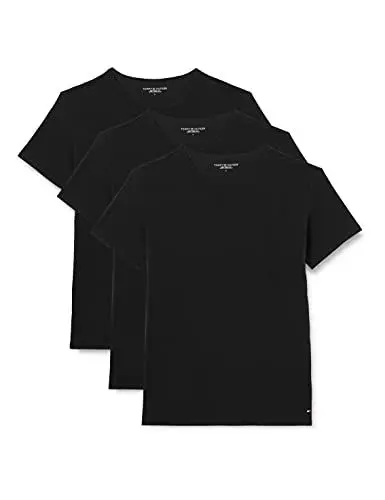 Produktbild: Tommy Hilfiger STRETCH CN TEE SS 3PACK Kurzarm T-Shirts Herren, Schwarz (Black), M