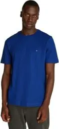 Produktbild: Tommy Hilfiger Herren T-Shirt Kurzarm Seasonal Solid Tee mit Rundhalsausschnitt, Blau (Wedge Blue), L