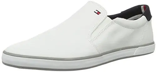 Produktbild: Tommy Hilfiger Herren Vulcanized Sneaker Iconic Slip-On Schuhe, Weiß (White), 45