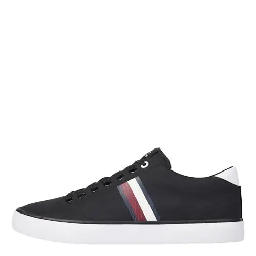 Produktbild: Tommy Hilfiger Herren Vulcanized Sneaker Schuhe, Schwarz (Black), 40