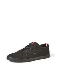 Produktbild: Tommy Hilfiger Herren Vulcanized Sneaker Schuhe, Schwarz (Black/Black), 48 EU