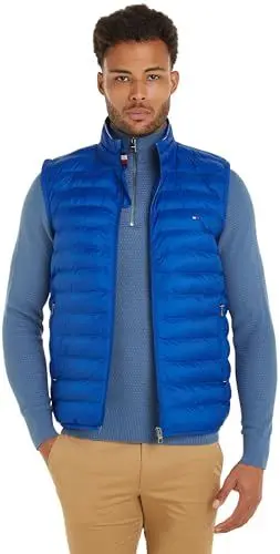 Produktbild: Tommy Hilfiger Herren Weste Packable Recycled Vest Steppweste, Blau (Ultra Blue), L