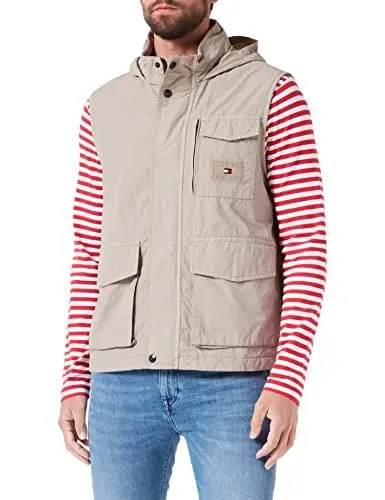 Produktbild: Tommy Hilfiger Herren Weste Sail Vest Ärmellos, Beige (Stone), XL