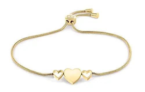 Produktbild: Tommy Hilfiger Jewelry Armband für Damen in Gelbgold mit einem Herz-Anhänger - 2780713