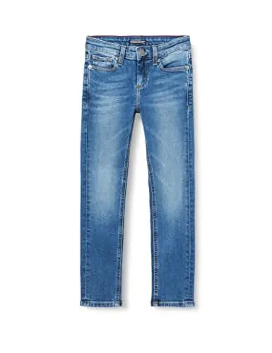 Produktbild: Tommy Hilfiger Jungen Boys Scanton Slim NYMS Jeans, per Pack Blau (New York MID Stretch 911), One Size (Herstellergröße: 74)