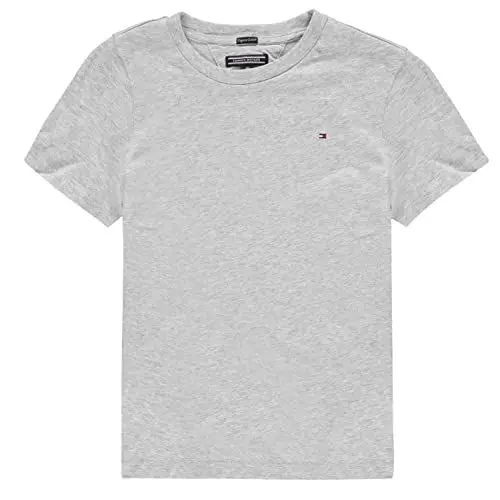 Produktbild: Tommy Hilfiger Jungen T-Shirt Kurzarm Rundhalsausschnitt, Grau (Grey Heather), 18 Monate