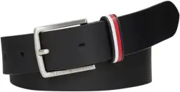 Produktbild: Tommy Hilfiger Kinder Unisex Gürtel Ledergürtel, Schwarz (Black), S-M