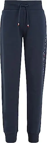 Produktbild: Tommy Hilfiger Kinder Unisex Jogginghose Essential Sweatpants aus Bio-Baumwolle, Blau (Twilight Navy), 14 Jahre