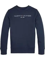 Produktbild: Tommy Hilfiger Kinder Unisex Sweatshirt Essential ohne Kapuze, Blau (Twilight Navy), 3 Jahre