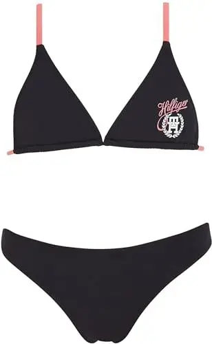Produktbild: Tommy Hilfiger Mädchen Bikini Triangle Bikini-Set, Blau (Desert Sky), 8-10 Jahre