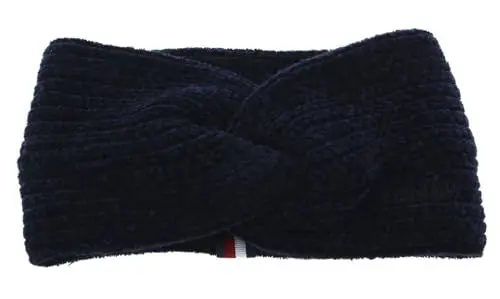 Produktbild: Tommy Hilfiger Mädchen Girls Youth Headband AW0AW13447 Gestrickte Mütze, Blau (Space Blue), OS