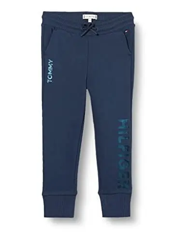 Produktbild: Tommy Hilfiger Mädchen Tommy METALLIC FOIL Sweatpants Hose, Twilight Navy, 86 cm