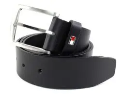 Produktbild: Tommy Hilfiger Herren Gürtel New Denton Belt 4,0 cm Ledergürtel, Blau (Midnight), 115 cm