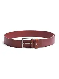 Produktbild: Tommy Hilfiger Herren Gürtel New Denton Belt 4,0 cm Ledergürtel, Braun (Dark Tan), 90 cm