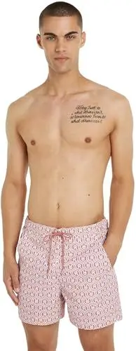 Produktbild: Tommy Hilfiger Sf Medium Drawstring Print Medium Drawstring Herren, Weiß (Laurel Teaberry Blossom), S