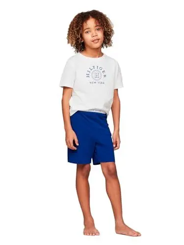 Produktbild: Tommy Hilfiger Ss Short Pj Set Pyjamas Jungen, Mehrfarbig (Blue Anchor/White), 8-10 jahre