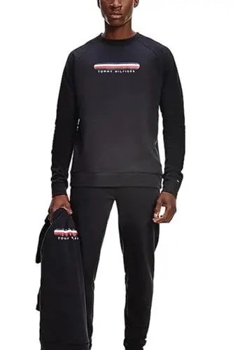 Produktbild: Tommy Hilfiger Track TOP Schwere Strickwaren Herren, Schwarz (Black), M