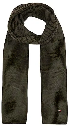 Produktbild: Tommy Hilfiger Herren Essential Flag Scarf AM0AM11480 Schals, Khaki (Army Green), OS