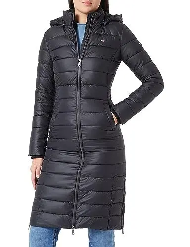 Produktbild: Tommy Jeans Damen Daunenmantel Basic Winter, Schwarz (Black), XS