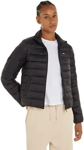 Produktbild: Tommy Jeans Damen Jacke Quilted Zip Through Übergangsjacke, Schwarz (Black), S
