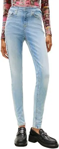 Produktbild: Tommy Jeans Damen Jeans Hose Nora Skinny Mid Rise, Blau (Denim Light), 30W/32L