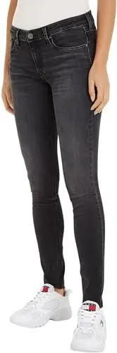 Produktbild: Tommy Jeans Damen Jeans Hose Sophie Skinny Fit, Blau (Denim Black), 27W/32L