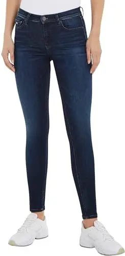 Produktbild: Tommy Jeans Damen Jeans Nora Md Skn Ah1259 Skinny Fit, Blau (Denim Dark), 26W / 28L
