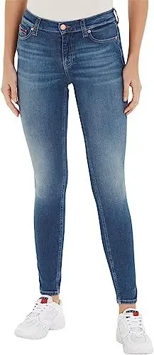 Produktbild: Tommy Jeans Damen Jeans Nora Skinny Fit, Blau (Denim Medium), 24W / 28L