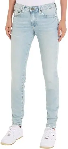 Produktbild: Tommy Jeans Damen Jeans Skinny Fit, Blau (Denim Light), 33W/34L