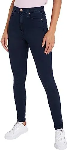 Produktbild: Tommy Jeans Damen Sylvia Hr Super Skny Avdbs Dw0dw09211 Jeanshosen, Blau, 27W / 32L EU