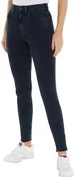 Produktbild: Tommy Jeans Damen Jeans Sylvia Skinny Fit, Blau (Denim Dark), 29W / 30L
