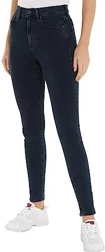 Produktbild: Tommy Jeans Damen Jeans Sylvia Skinny Fit, Blau (Denim Dark), 29W / 30L