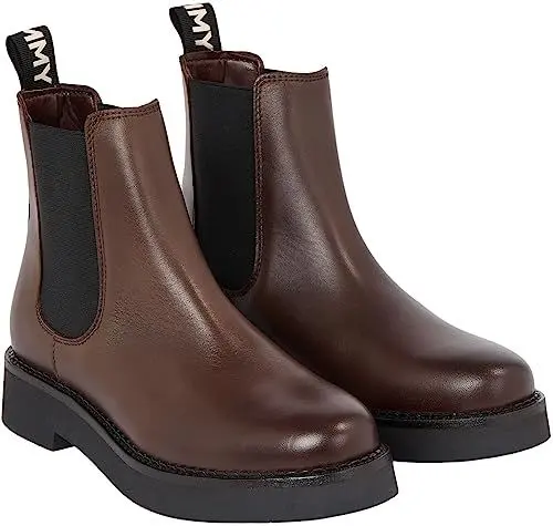 Produktbild: Tommy Jeans Damen Mid Boot Stiefel Chelsea Flat Stiefeletten, Braun (Velvet Brown), 38