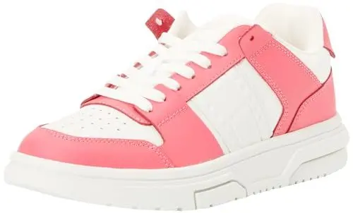 Produktbild: Tommy Jeans Damen Sneaker Tjw Skate Sneaker Mat Mix Leder, Rosa (Pink Alert), 36 EU