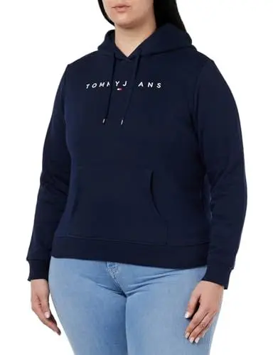 Produktbild: Tommy Jeans Damen TJW REG LINEAR HOODIE DW0DW17324, Blue (Dark Night Navy), S