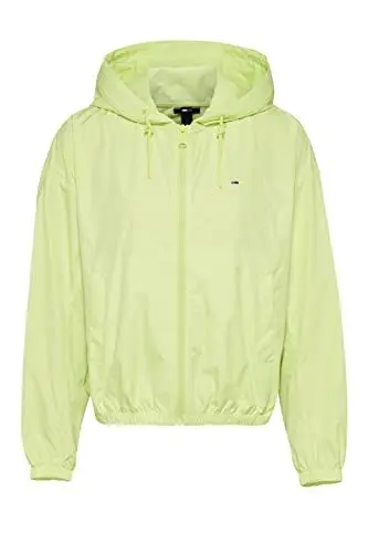 Produktbild: Tommy Jeans Damen TJW Yoke Tape Rib Windbreaker Windjacke, grün, Small