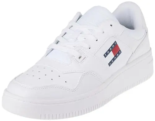 Produktbild: Tommy Jeans TJM RETRO BASKET ESS Cupsole Sneaker Herren, Weiß (White), 43 EU