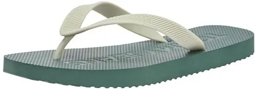 Produktbild: Tommy Jeans Herren Flip Flops Badeschuhe, Grün (Tahoe Forest), 42