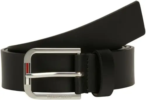 Produktbild: Tommy Jeans Herren Gürtel Austin 3.5 Ledergürtel, Schwarz (Black), 100 cm