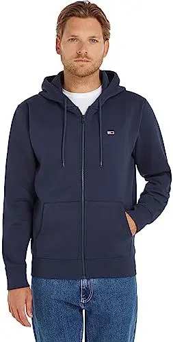 Produktbild: Tommy Jeans Herren Hoodie mit Reißverschluss TJM Regular Zipper, Blau (Twilight Navy), XL