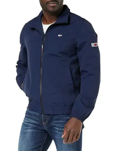 Produktbild: Tommy Jeans Herren Jacke Essential Casual Bomber Übergangsjacke, Blau (Dark Night Navy), XS