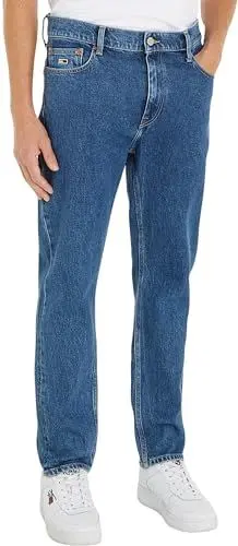 Produktbild: Tommy Jeans Herren Jeans Dad Jean Regular Tapered CG4139 Stretch, Blau (Denim Medium), 33W / 32L