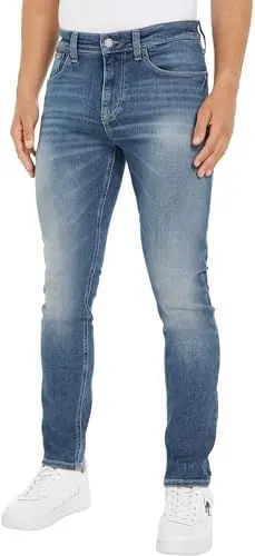 Produktbild: Tommy Jeans Herren Jeans Hose Austin Slim Fit, Blau (Denim Dark), 38W/34L