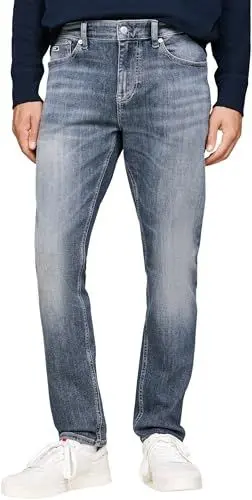 Produktbild: Tommy Jeans Herren Jeans Hose Austin Slim Fit Tapered Fit, Blau (Denim Dark), 38W/36L