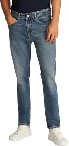 Produktbild: Tommy Jeans Herren Jeans Hose Austin Slim Tapered Fit, Blau (Denim Dark), 30W/38L